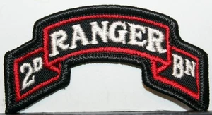US Army 2nd Battalion, 75th Ranger Regiment Full Color Insignia Scroll Patch V 2 - Picture 1 of 1