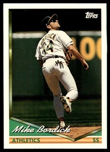 1994 Topps Mike Bordick Oakland Athletics #188 - Picture 1 of 2