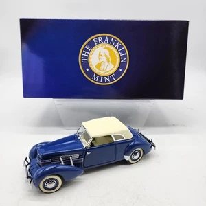 Franklin Mint 1937 Cord Blue Limited Edition /1000 1/24 Collectors Condition - Picture 1 of 24