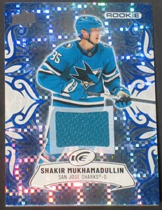 Maglia Shakir Mukhamadullin 2024-25 Upper Deck Ice Rookie #128 San Jose Sharks - Foto 1 di 2