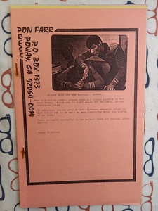 Pon Farr Press 1984 Star Trek Fanzine Fan Fiction Catalog K/S Slash - Picture 1 of 4