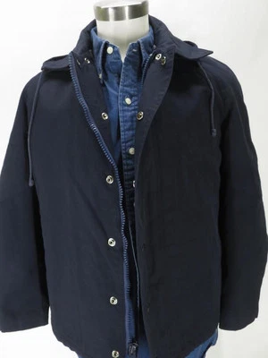 GANT "The Rugger" navy blue cotton/poly Harrington zip front bomber jacket M J65 - Image 1 of 4