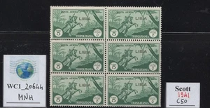 WC1_20644. ITALIAN COLONIES:LIBIA. Pane 5 Lire 1941 air mail stamp.Sc.C50. MNH - Picture 1 of 1