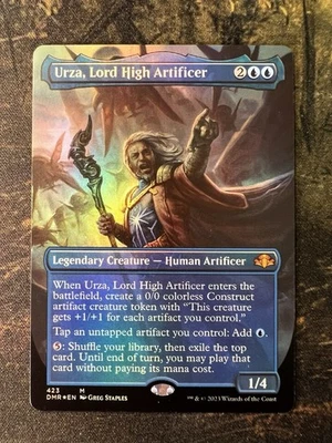Urza, Lord High Artificer (Borderless) Dominaria Remastered Foil NM+ - Image 1 of 2
