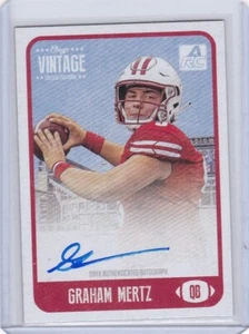 Graham Mertz Auto 2021 Onyx Vintage Football RC Rookie /400 Blue Ink - Picture 1 of 1