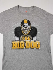Big Dogs "The Big Dog" Football Helmet Gridiron T-Shirt Steelers Rare Size Large - Picture 1 of 6