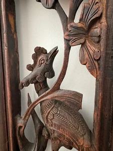 Vintage Chinese Hand Carved Wall Decor.  - Picture 1 of 5