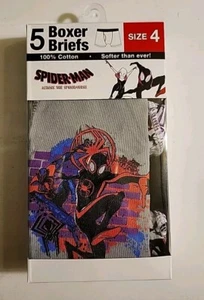Slip pugile artigianali SPIDER-MAN Across The Spider-Verse per ragazzi confezione da 5 - taglia 4 - Foto 1 di 4