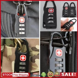 UK Legierung Safe Kombination Code Nummer Schloss Vorhängeschloss für Gepäck Reißverschluss Rucksack - Bild 1 von 8