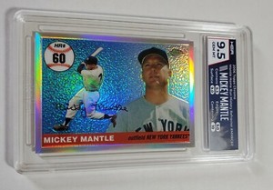2006 TOPPS CHROME MICKEY MANTLE HOME RUN HISTORY REFRACTORS /500 HGA 9.5 Gem 💎 