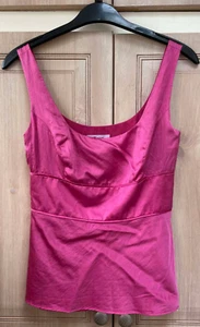 MONSOON very pretty pink top blouse size 8 silk. - Picture 1 of 4