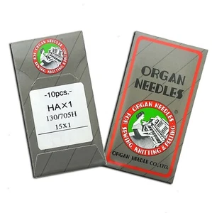 20 ORGAN 15X1 HAX1 130/705 705H 2020 2045 FLAT SHANK HOME SEWING MACHINE NEEDLES - Picture 1 of 1