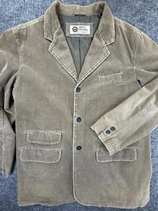Basic Options Blazer Mens Large Brown Corduroy Jacket Sport Coat Pockets Retro - Picture 1 of 13