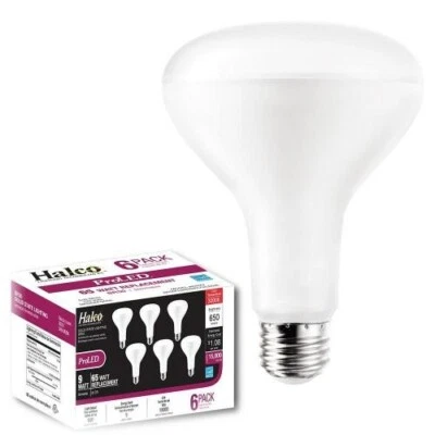 HALCO PRO LED #82170  BR30   8 WATT =65 WATT   DIMMABLE   3000K BOX OF 6 - Image 1 of 4