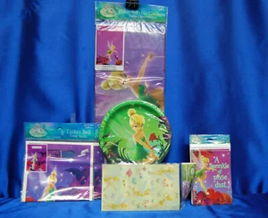 Disney Hadas Campanilla Fiesta # 6 Mantel Platos Botín Bolsas Invitaciones Pegatinas - Imagen 1 de 5