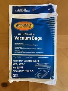 1- 3er Pack Envirocare KENMORE VAKUUMBEUTEL STYLE 5055 50557 50558 Panasonic C-5 - Bild 1 von 2