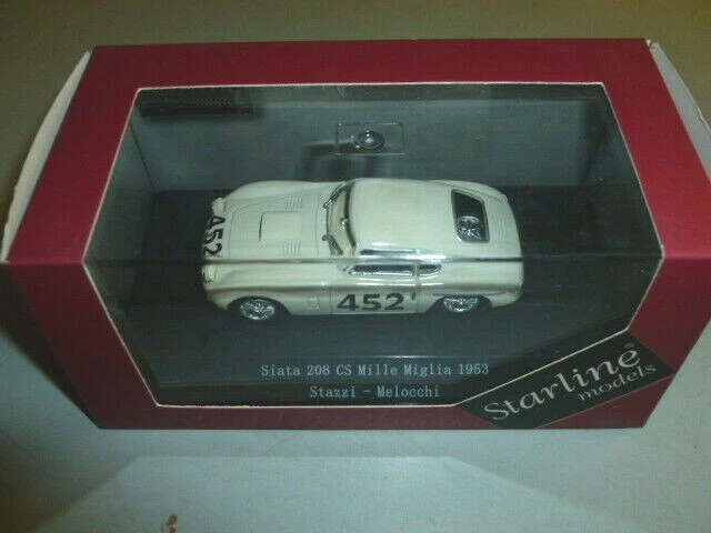 die cast 1:43 starline siata 208 cs mille  miglia 1953 - Immagine 1 di 1
