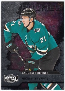 2020-21 UD Skybox Metal Universe Rookies NIKOLAI KNYZHOV #134 San Jose Sharks RC