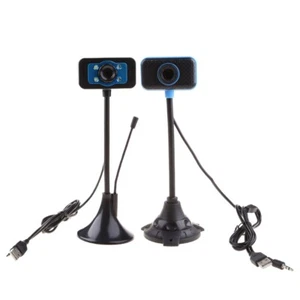 USB Webcam Digital Computer Camera with Microphone Plug and Play Conference - Afbeelding 1 van 9