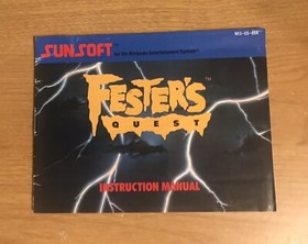 Fester&rsquo;s Quest - Nintendo NES - Instruction Manual Booklet Only