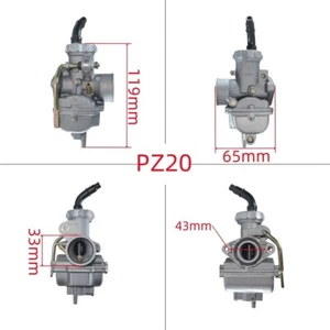 Carburador Moto PZ20 20mm Para Honda CRF50F XR50R Dirt Bike ATV 50-135cc - Imagen 1 de 6