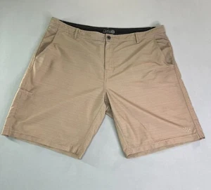 Da Hui Hybrid Collection Men's Swim Trunks Surfer Shorts 44 Beige Tan - Picture 1 of 12