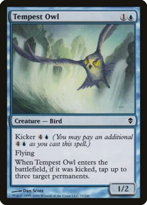 MTG Zendikar Tempest Owl Near Mint English Magic Card 🧙🏽153 - Picture 1 of 2