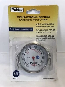 Polder NSF Grill Surface Thermometer Silver THM-570 Commercial Series - Picture 1 of 2