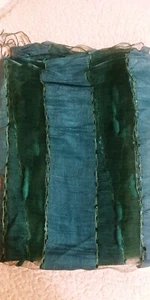 BLUE PACIFIC - TURQUOISE SCARF 73 inch x 25 inch silk blend NEW without tags - Picture 1 of 8