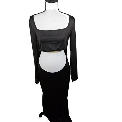 Bhome Mayernity Womens Dress SZ L Photoshoot, Cut Out Front & Back Maxi Gown - Image 1 of 4