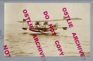 Pensacola FLORIDA RPPC c1918 CURTISS SEA PLANE Flying Boat 776 H-16 WW1 US NAVY? - Picture 1 of 3