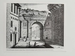 Clipping Ritaglio Illustrazione ROMA Arco di Portogallo - Peter Schenck - Imagen 1 de 1