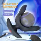 Wireless Anal-Vibrator-Inflatable-Dilator-Prostate-Massage-Buttplug-G-Spot-Dildo