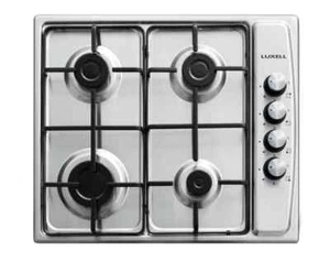 STAYLUX PIANO COTTURA 60 CM INCASSO GAS METANO INOX 4 FUOCHI IN GHISA VALVOLATO - Foto 1 di 1