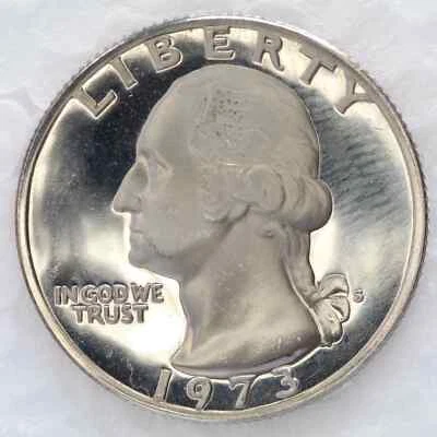 1973 P D S Washington Quarter 3 Coin Set Proof & BU P & D - Image 1 of 4