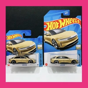 Hot Wheels Lucid Air Metalflake Eureka Gold #97 - 2023 Factory Fresh - Picture 1 of 7