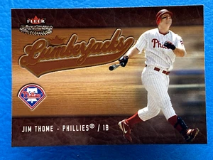 2005 Fleer Platinum Lumberjacks Jim Thome #2LJ - Picture 1 of 4