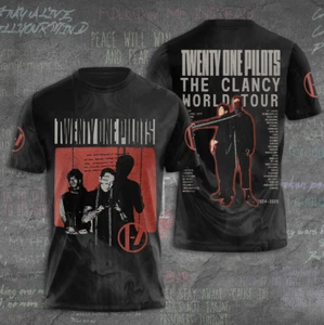 Camiseta Twenty One Pilots The Clancy World Tour 2024-2025 3D - Imagen 1 de 4