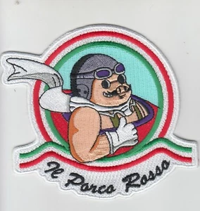 PARCHE IL PORCO ROSSO IRON ON 4" PATCH - Picture 1 of 1