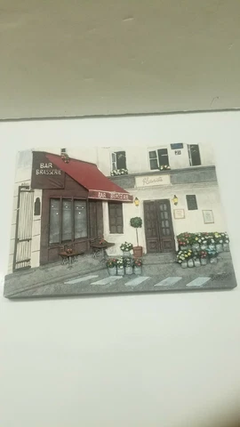 SCOTT STEELE 3D PLAQUE BRASSERIE FRANCE/ITALY SCENE? Cover