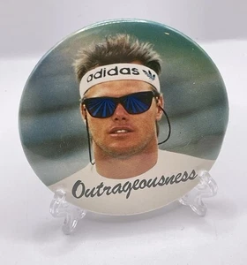 Rare Vtg 1986 Chicago Da Bears QB Jim McMahon Pin-back Button “Outrageousness” - Picture 1 of 5