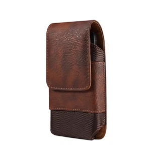 Universal Leather Waist Bag Belt Clip Phone Case for iPhone 16 15 14 Pro Max Sam - Picture 1 of 14