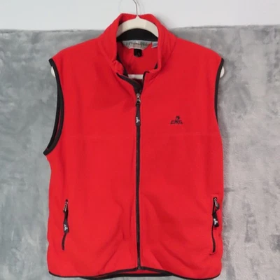 EMS Vest Mens Medium Polartec Fleece Full Zip Outdoors Hiking Sleeveless Jacket - Image 1 of 4
