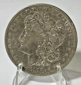 1889 CC Morgan Silver Dollar  Cleaned - Picture 1 of 2