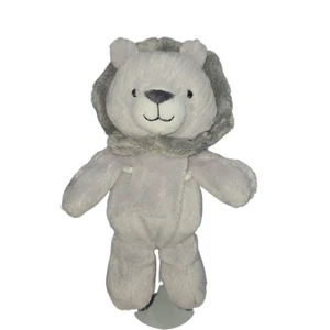 Carter's Just One You Plush Lion Baby Gray Stuffed Animal Soft Toy Rattle 8" - Picture 1 of 11