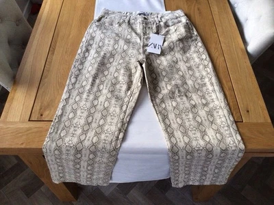 Zara Straight Fit Cotton Trouser / Jean Size 12 Eur 40 New With tags - Image 1 of 4