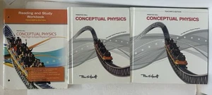 Prentice Hall Conceptual Physics Lot - Student Text & Teacher's Text & Workbook - Picture 1 of 3