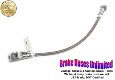 ЗАДНИЙ ТОРМОЗНОЙ ШЛАНГ из нержавеющей стали для Ford Galaxie 1965 1966 - Изображение 1 из 2