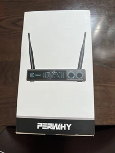 Wireless Microphone System, UHF Metal Cordless Dual Handheld Dynamic Mic System - Picture 1 of 7