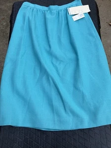 Vintage Evan Picone Turquoise Skirt Sz 14 NWT!! - Picture 1 of 8